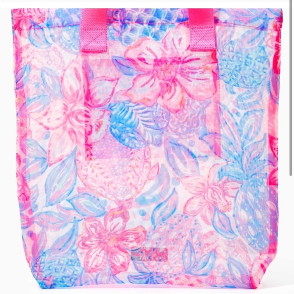 NWT Lilly Pulitzer Snappy Turtle Mesh Bag